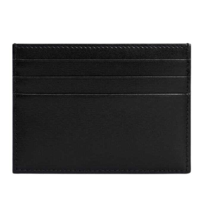 CELINE CARD HOLDER TRIOMPHE IN SHINY CALFSKIN BLACK