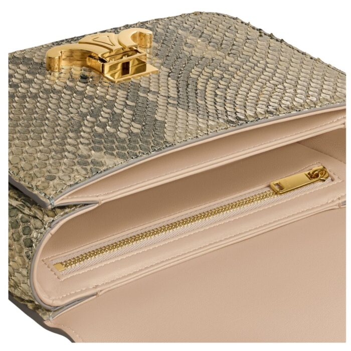 CELINE TEEN TRIOMPHE BAG IN PEARLY PYTHON