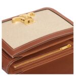 CELINE TEEN TRIOMPHE BAG IN TEXTILE AND CALFSKIN