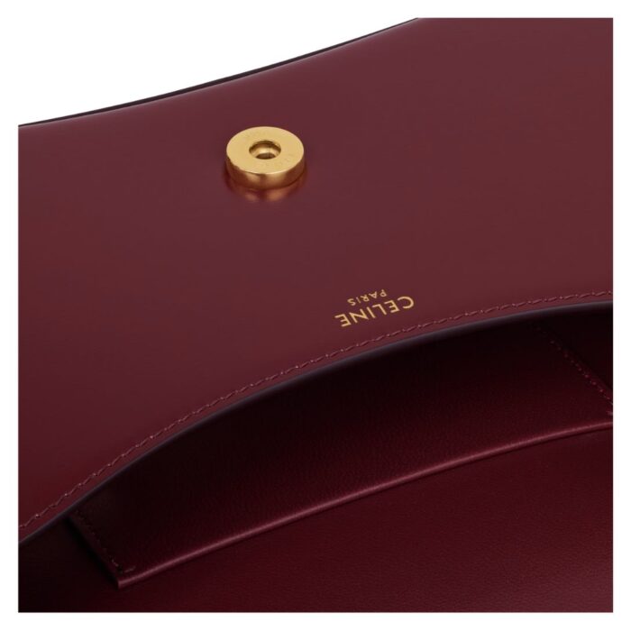 CELINE TEEN LOLA IN SHINY CALFSKIN LIGHT BURGUNDY