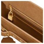 CELINE CONTI BAG IN STRIPED SUEDE CALFSKIN