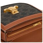 CELINE BESACE CLEA IN TRIOMPHE CANVAS AND CALFSKIN