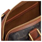 CELINE SMALL BOSTON IN TRIOMPHE CANVAS AND CALFSKIN TAN