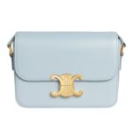 CELINE TEEN TRIOMPHE BAG IN SHINY CALFSKIN PASTEL PINK
