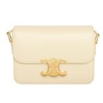 CELINE TEEN TRIOMPHE BAG IN SHINY CALFSKIN PASTEL PINK