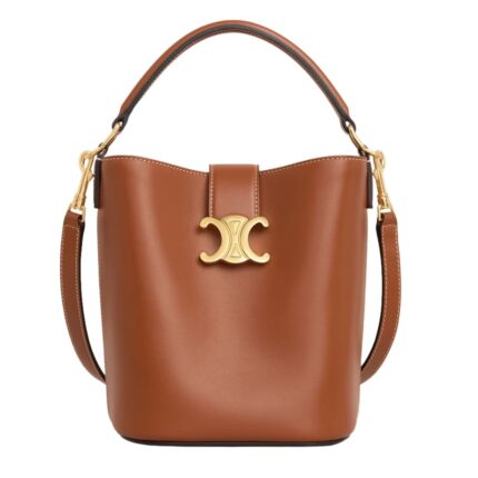 CELINE SMALL BUCKET LOUISE IN SMOOTH CALFSKIN TAN