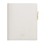 CELINE COMPACT WALLET TRIOMPHE CHARMS IN GRAINED CALFSKIN RICE