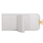 CELINE SMALL FLAP WALLET TRIOMPHE IN SHINY CALFSKIN CLOUDY GREY