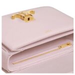 CELINE TEEN TRIOMPHE BAG IN SHINY CALFSKIN PASTEL PINK
