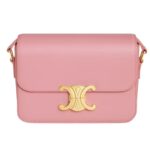 CELINE TEEN TRIOMPHE BAG IN SHINY CALFSKIN PASTEL PINK