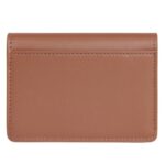 CELINE CARD HOLDER WITH FLAP TRIOMPHE IN SHINY CALFSKIN BRONZE