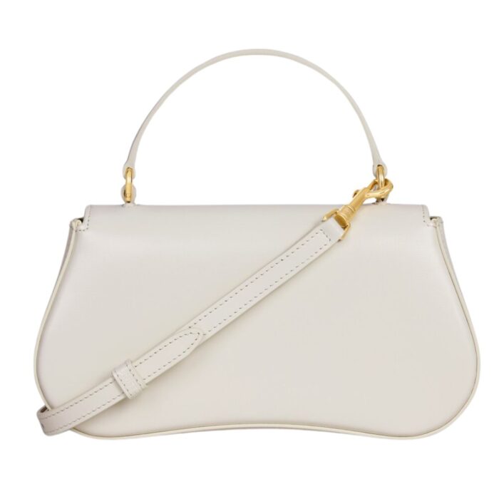 CELINE TEEN LOLA IN SHINY CALFSKIN WHITE COTTON