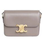 CELINE TEEN TRIOMPHE BAG IN SHINY CALFSKIN PASTEL PINK