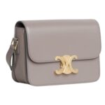 CELINE TEEN TRIOMPHE BAG IN SHINY CALFSKIN PEBBLE