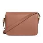 CELINE TEEN TRIOMPHE BAG IN SHINY CALFSKIN BRONZE