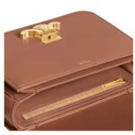 CELINE TEEN TRIOMPHE BAG IN SHINY CALFSKIN BRONZE