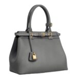 CELINE CONTI BAG IN SUPPLE GRAINED CALFSKIN ANTHRACITE