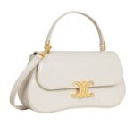 CELINE TEEN LOLA IN SHINY CALFSKIN WHITE COTTON