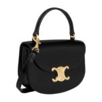 CELINE MINI BESACE CLEA IN SHINY CALFSKIN BLACK