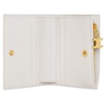 CELINE COMPACT WALLET TRIOMPHE CHARMS IN GRAINED CALFSKIN RICE