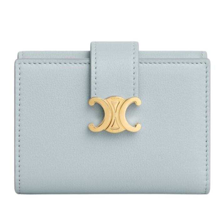 CELINE FINE WALLET VICTOIRE IN SUPPLE GRAINED CALFSKIN BLACK