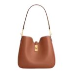 CELINE SMALL CAMILLE 16 SOFT BAG IN SMOOTH CALFSKIN TAN