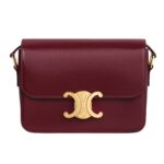 CELINE TEEN TRIOMPHE BAG IN SHINY CALFSKIN PASTEL PINK