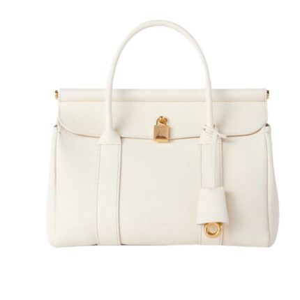 LORO PIANA LOOM BAG L25 WHISPER WHITE-SUN GOLD