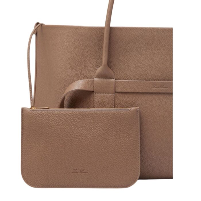LORO PIANA LARGE GHIERA SHOPPER FOSSIL