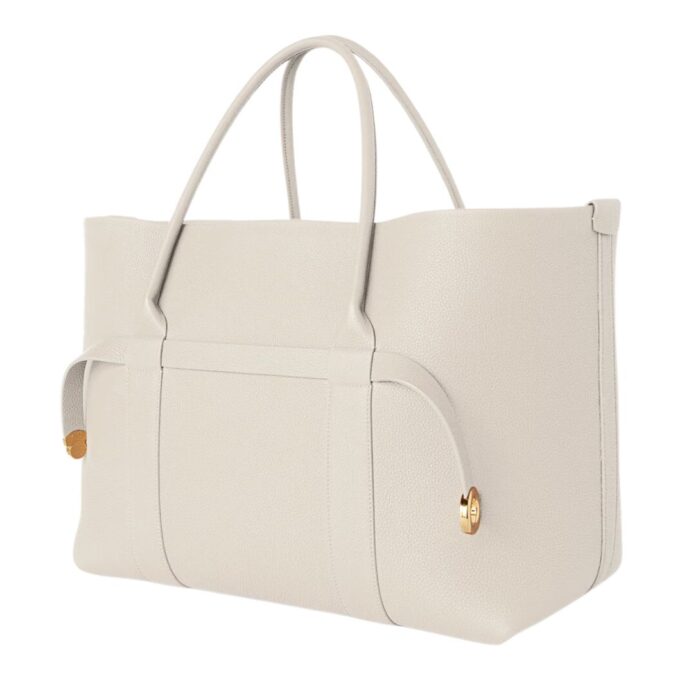 LORO PIANA LARGE GHIERA SHOPPER LIGHT TRAVERTINE