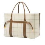 LORO PIANA LARGE GHIERA SHOPPER TARTAN