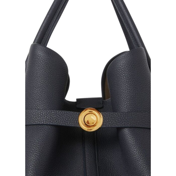 LORO PIANA LARGE GHIERA SHOPPER BLUE NAVY