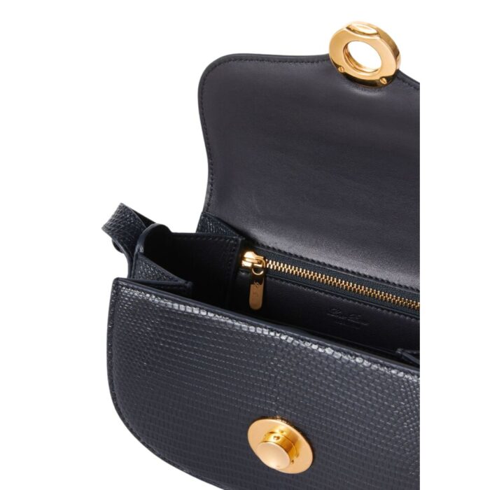 LORO PIANA MINI GHIERA BAG BLUE NAVY
