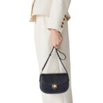 LORO PIANA MINI GHIERA BAG BLUE NAVY