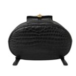 LORO PIANA EXTRA DRAWSTRING BACKPACK L27 BLACK