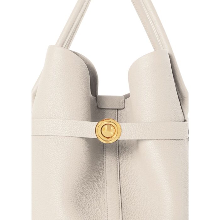 LORO PIANA LARGE GHIERA SHOPPER LIGHT TRAVERTINE
