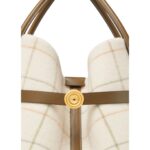 LORO PIANA LARGE GHIERA SHOPPER TARTAN