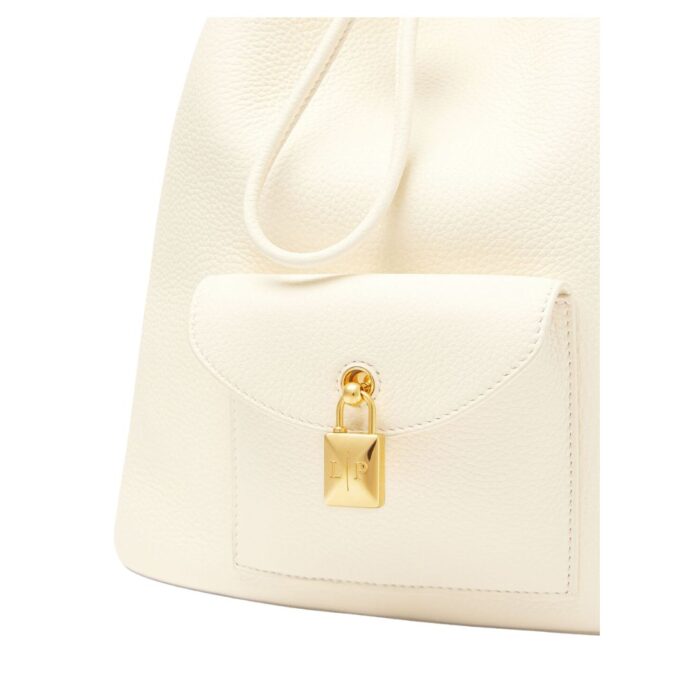 LORO PIANA EXTRA DRAWSTRING BACKPACK L27 WHISPER WHITE