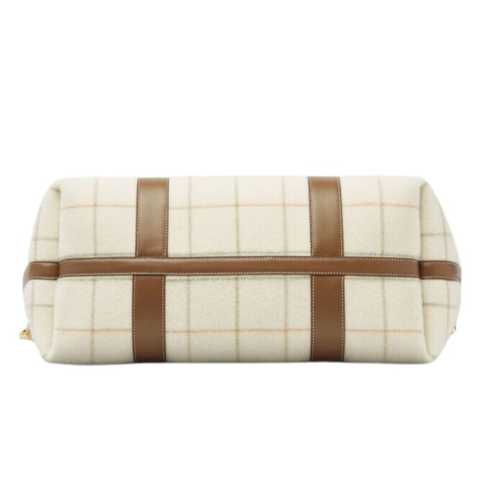 LORO PIANA LARGE GHIERA SHOPPER TARTAN