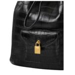 LORO PIANA EXTRA DRAWSTRING BACKPACK L27 BLACK