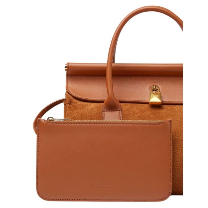 LORO PIANA LOOM BAG L25 BON TON BROWN