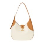 LORO PIANA MEDIUM BOBBIN BAG WHISPER WHITE-WHEAT BRAN