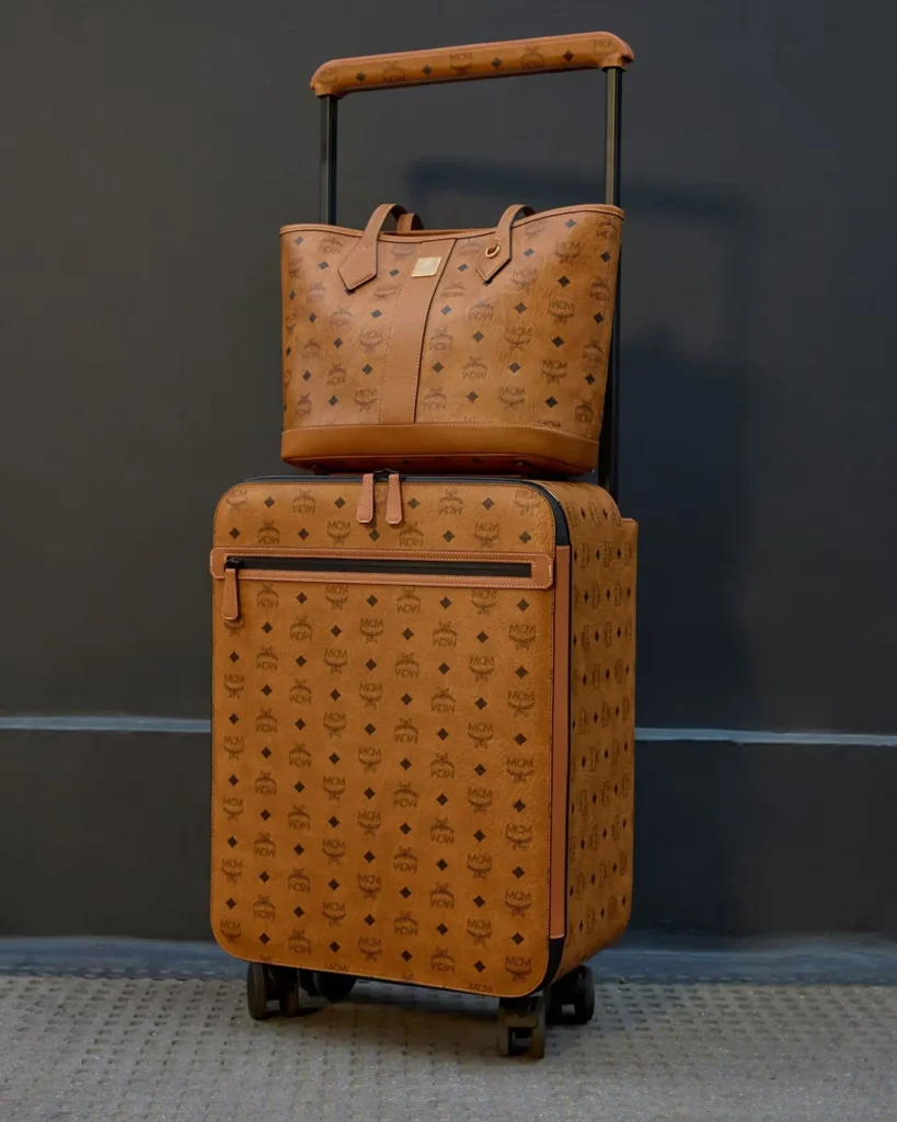 Authentic MCM bags — Visetos monogram bag in cognac canvas, part of the MCM collection at The Authentic Bags
